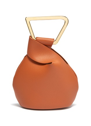 Main View - Click To Enlarge - CULT GAIA - 'Astraea' mini leather geometric top handle bag