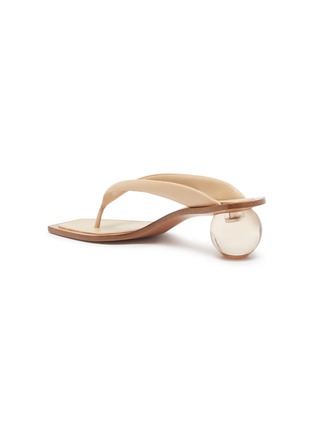 - CULT GAIA - 'Jasmin' circle heel leather thong sandals