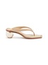 Main View - Click To Enlarge - CULT GAIA - 'Jasmin' circle heel leather thong sandals