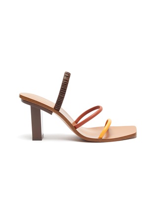 Main View - Click To Enlarge - CULT GAIA - 'Kaia' strappy colourblock leather slingback sandals