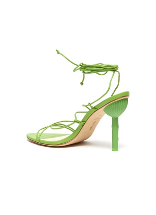  - CULT GAIA - 'Soleil' bamboo effect heel lace-up sandals