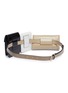 Detail View - Click To Enlarge - MANU ATELIER - 'Tech' detachable colourblock pouch leather belt bag