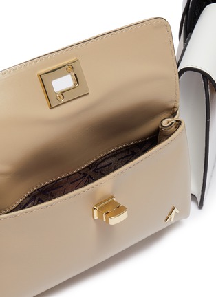 Detail View - Click To Enlarge - MANU ATELIER - 'Tech' detachable colourblock pouch leather belt bag