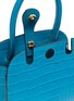 Detail View - Click To Enlarge - MANU ATELIER - 'Ladybird' micro croc embossed leather top handle bag