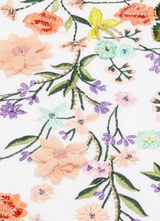  - ALICE & OLIVIA - 'Rylyn' floral embroidered t-shirt