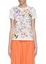 Main View - Click To Enlarge - ALICE & OLIVIA - 'Rylyn' floral embroidered t-shirt