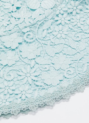 Detail View - Click To Enlarge - ALICE & OLIVIA - 'Rapunzel' guipure lace sleeveless peplum dress