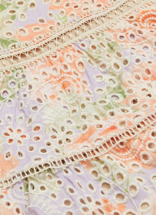 Detail View - Click To Enlarge - ALICE & OLIVIA - 'Kirsten' broderie anglaise tiered skirt