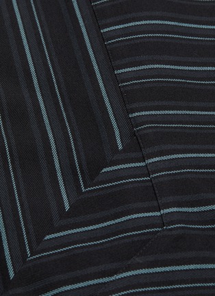  - KIKO KOSTADINOV - 'Lentz' stripe twill oversized short sleeve shirt