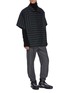 Figure View - Click To Enlarge - KIKO KOSTADINOV - 'Lentz' stripe twill oversized short sleeve shirt