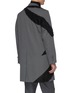 Back View - Click To Enlarge - KIKO KOSTADINOV - 'Rex' contrast stripe coat