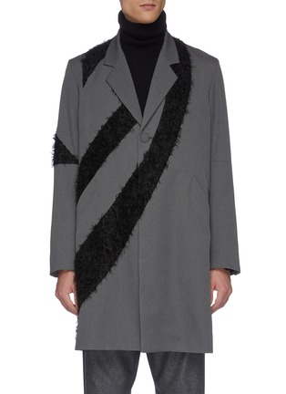 Main View - Click To Enlarge - KIKO KOSTADINOV - 'Rex' contrast stripe coat