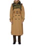 Main View - Click To Enlarge - SACAI - Detachable puffer vest panel belted trench coat