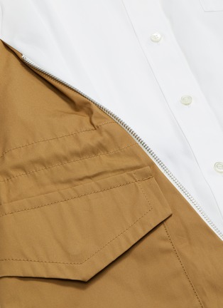  - SACAI - Drawstring side flare shirt