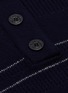  - SACAI - Logo intarsia cropped half-button high neck sweater