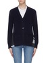 Main View - Click To Enlarge - SACAI - Pleated graphic print back cardigan