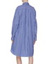 Back View - Click To Enlarge - SACAI - Drawstring side flare stripe shirt dress