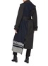 Back View - Click To Enlarge - SACAI - Belted logo scarf panel trench coat