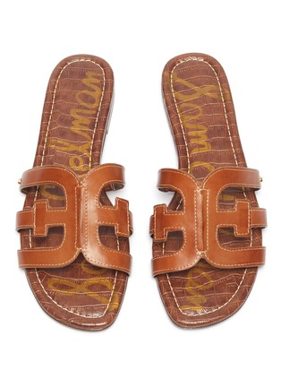 Detail View - Click To Enlarge - SAM EDELMAN - 'Bay' leather slide sandals