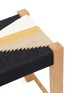 Detail View - Click To Enlarge - JO ELBOURNE - Dart handwoven stool – Raw/Black/Gold/Sand Yellow