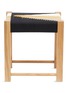 Main View - Click To Enlarge - JO ELBOURNE - Dart handwoven stool – Raw/Black/Gold/Sand Yellow
