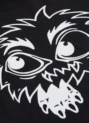  - MC Q - 'Monster Rally' slogan graphic print T-shirt