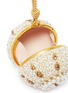 Detail View - Click To Enlarge - OSCAR DE LA RENTA - Pearl and crystal embellished rope handle billiard clutch