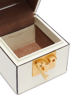 Detail View - Click To Enlarge - OSCAR DE LA RENTA - 'Alibi Cube' leather box bag