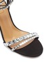 Detail View - Click To Enlarge - AQUAZZURA - 'So Vera' strass ankle strap suede sandals