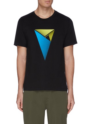 Main View - Click To Enlarge - DYNE - Logo geometric print T-shirt