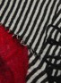 Detail View - Click To Enlarge - FALIERO SARTI - Cuore Unito' heart needle punch stripe knit scarf
