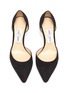 Detail View - Click To Enlarge - JIMMY CHOO - 'Esther 60' suede d'Orsay pumps