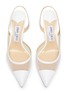 Detail View - Click To Enlarge - JIMMY CHOO - 'Fetto 65' mesh slingback pumps