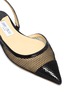 Detail View - Click To Enlarge - JIMMY CHOO - 'Fetto' mesh d'Orsay slingback flats