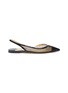 Main View - Click To Enlarge - JIMMY CHOO - 'Fetto' mesh d'Orsay slingback flats