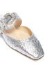 Detail View - Click To Enlarge - JIMMY CHOO - 'Gee' jewelled buckle glitter slides