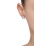Figure View - Click To Enlarge - CZ BY KENNETH JAY LANE - Cubic zirconia halo stud earrings