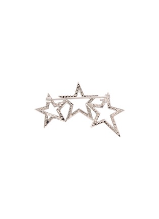Figure View - Click To Enlarge - CZ BY KENNETH JAY LANE - Cubic zirconia cutout star brooch