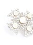 Detail View - Click To Enlarge - CZ BY KENNETH JAY LANE - Cubic zirconia freshwater pearl Maltese cross brooch