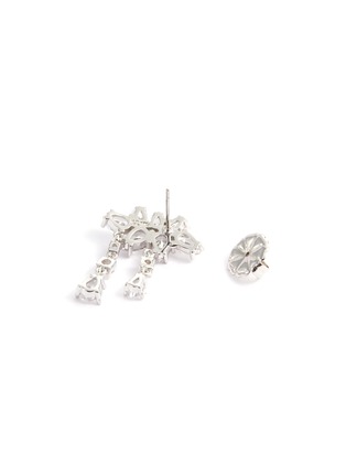 Detail View - Click To Enlarge - CZ BY KENNETH JAY LANE - Cubic zirconia cluster drop earrings