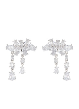 Main View - Click To Enlarge - CZ BY KENNETH JAY LANE - Cubic zirconia cluster drop earrings