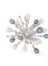 Detail View - Click To Enlarge - CZ BY KENNETH JAY LANE - Fresh water pearl cubic zirconia starburst brooch