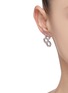 Figure View - Click To Enlarge - CZ BY KENNETH JAY LANE - Cubic zirconia triple hoop earrings
