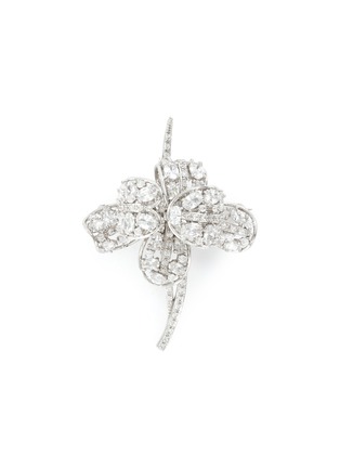 Main View - Click To Enlarge - CZ BY KENNETH JAY LANE - Cubic zirconia floral brooch