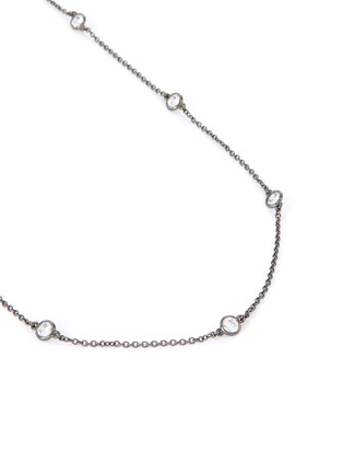 Detail View - Click To Enlarge - CZ BY KENNETH JAY LANE - Cubic zirconia tiered station necklace