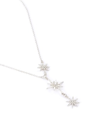 Detail View - Click To Enlarge - CZ BY KENNETH JAY LANE - Cubic zirconia star pendant necklace