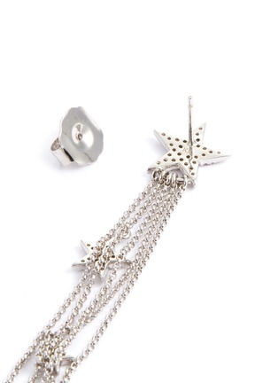 Detail View - Click To Enlarge - CZ BY KENNETH JAY LANE - Cubic zirconia star fringe earrings
