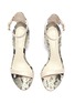 Detail View - Click To Enlarge - SOPHIA WEBSTER - 'Nicole' ankle strap snake embossed leather sandals