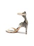  - SOPHIA WEBSTER - 'Nicole' ankle strap snake embossed leather sandals