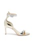 Main View - Click To Enlarge - SOPHIA WEBSTER - 'Nicole' ankle strap mirror leather sandals